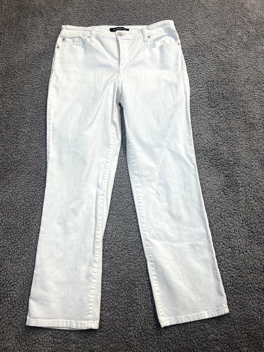 Bandolino Jeans Women's Size 10 White Mandie Style (0803)